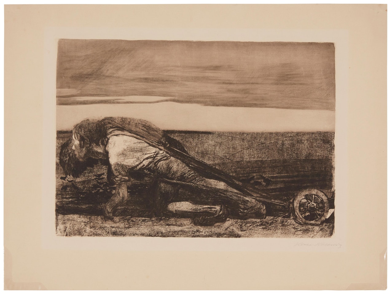 "Die Pfluger (The Plowman)," from "Bauernkrieg Series (Peasants' War)," by Kathe Kollwitz