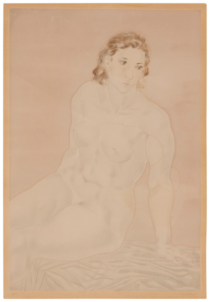 "Nu Assis," from "Femmes," by Leonard Tsuguharu Foujita