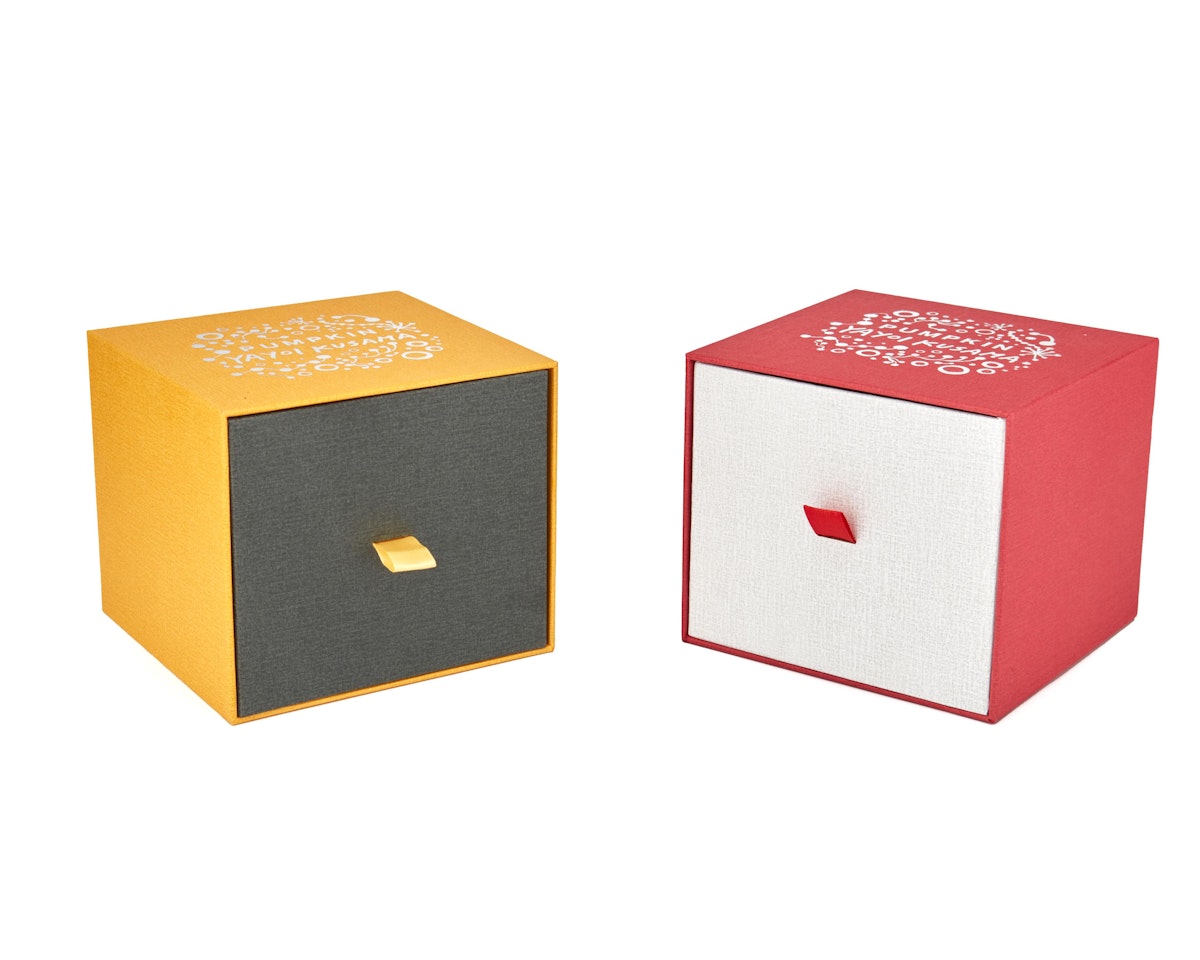 "Pumpkin" (yellow); and "Pumpkin" (red) by Yayoi Kusama