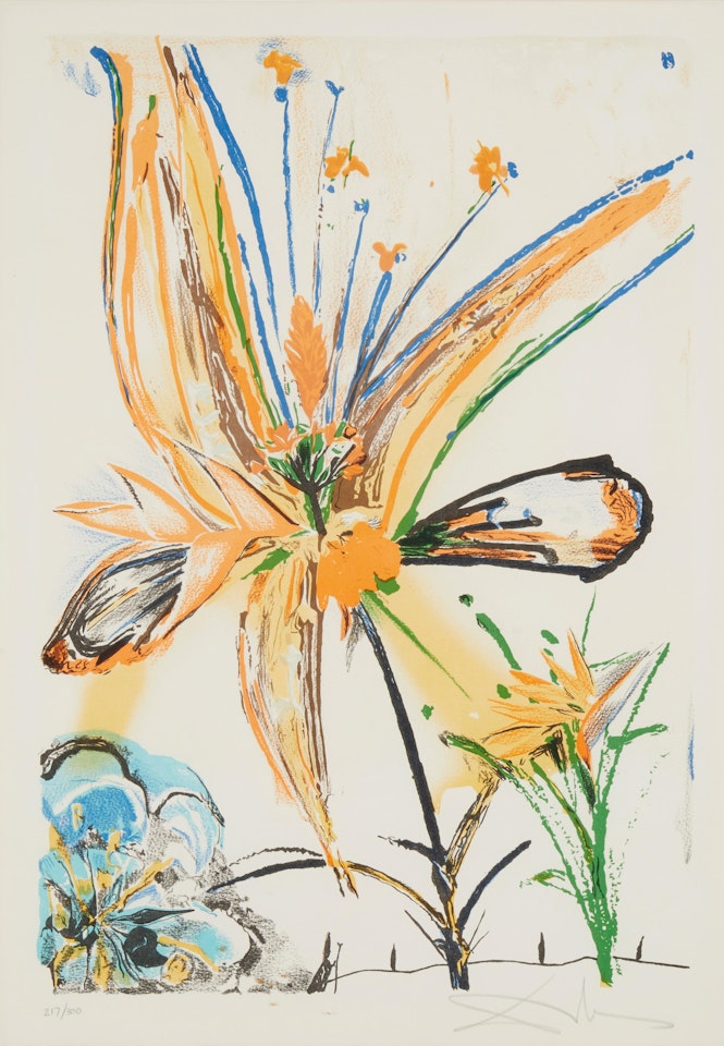 "Bird of Paradise," from "Hawaii-California Suite," by Salvador Dali