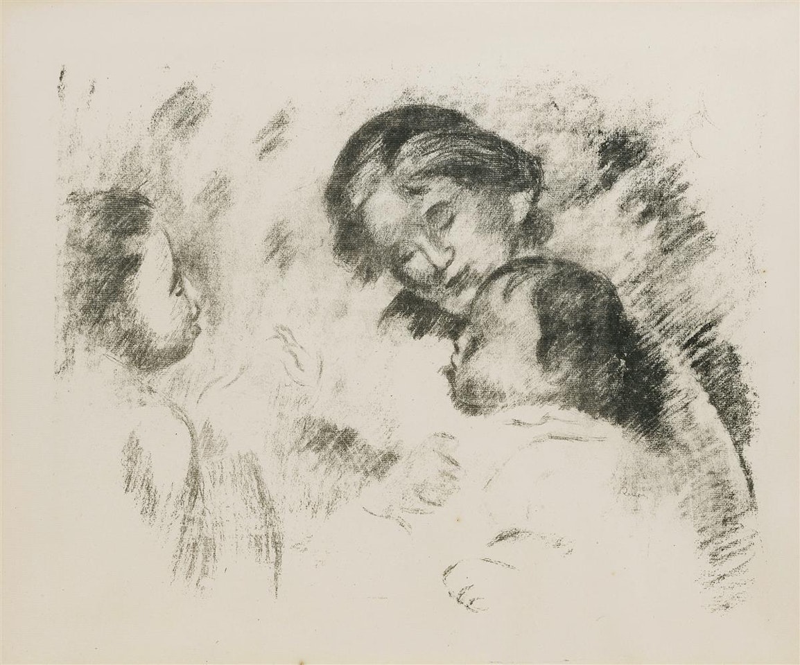 "Une Mêre et Deux Enfants," by Pierre-Auguste Renoir