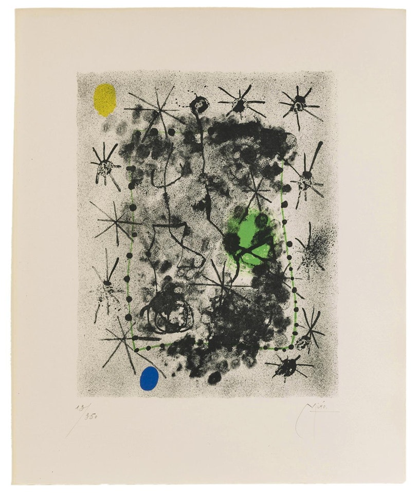 "Lithograph II,"; (from the "Constellations" suite) by Joan Miró