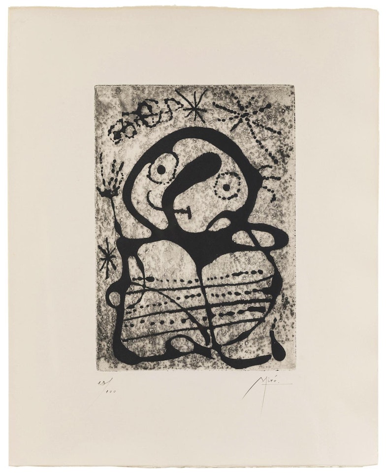 "Constellations (Black State),"; (from the "Constellations" suite) by Joan Miró