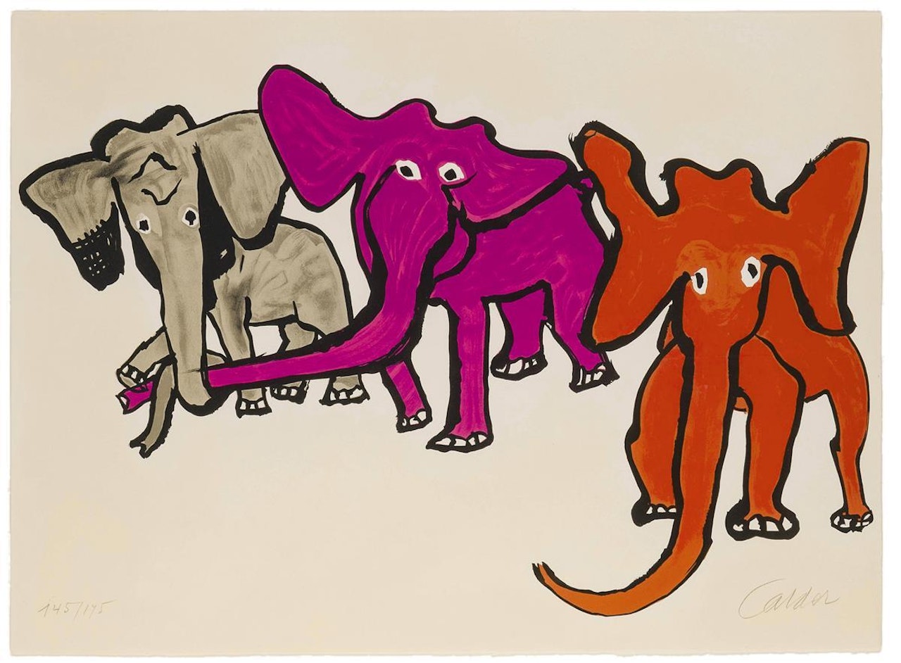 "Three Elephants,"; (from "Our Unfinished Revolution") by Alexander Calder