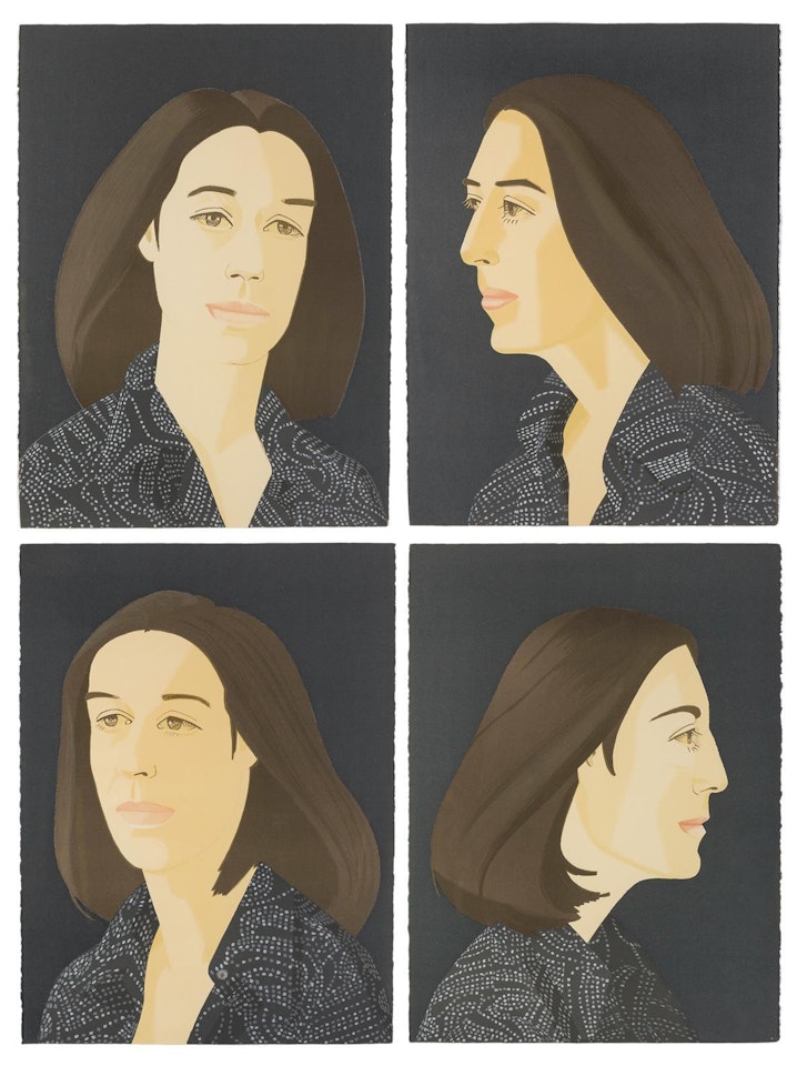 "Ada Four Times,"; (four works) by Alex Katz