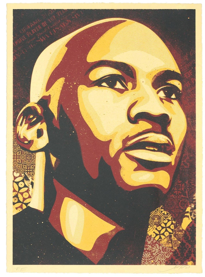 "Michael Jordan Portrait," by Shepard Fairey