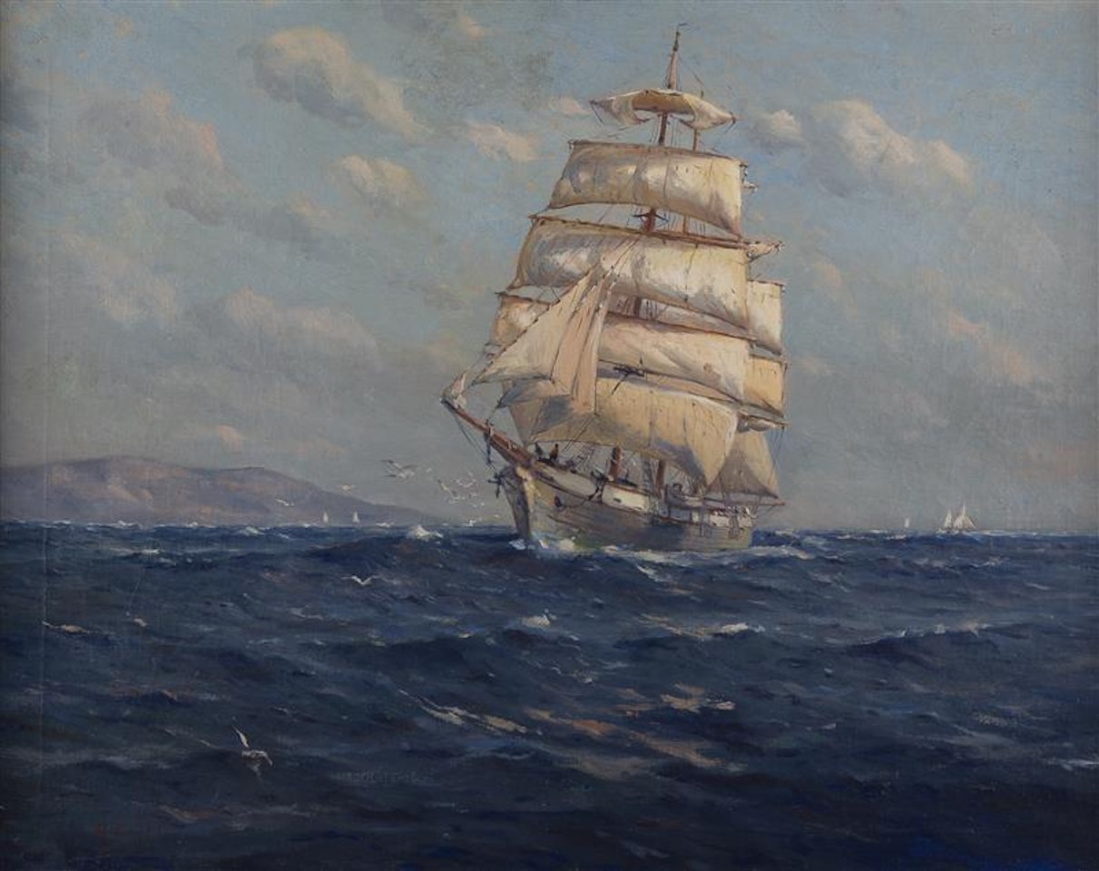 Ship on the ocean by Angel Espoy