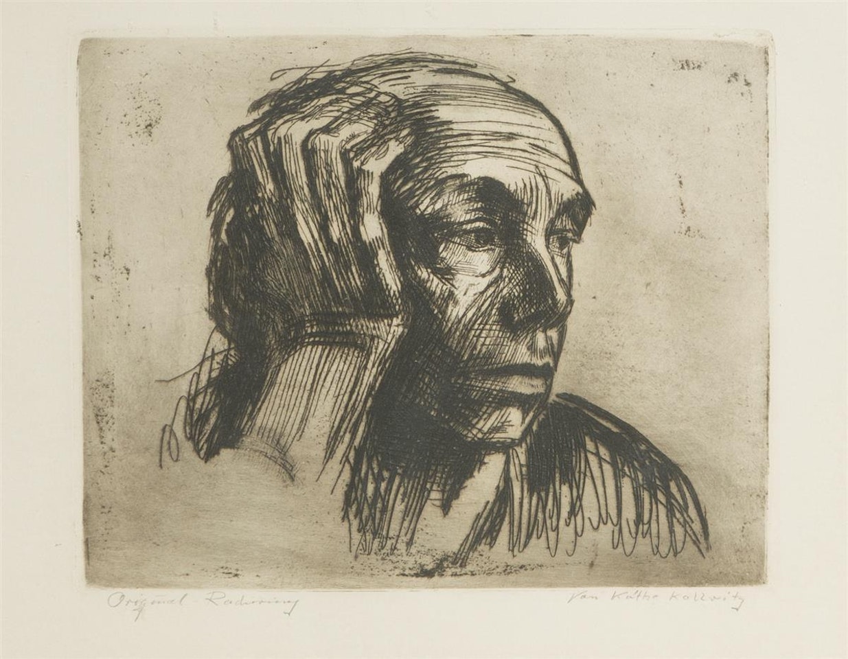 "Selbstbildnis," by Kathe Kollwitz
