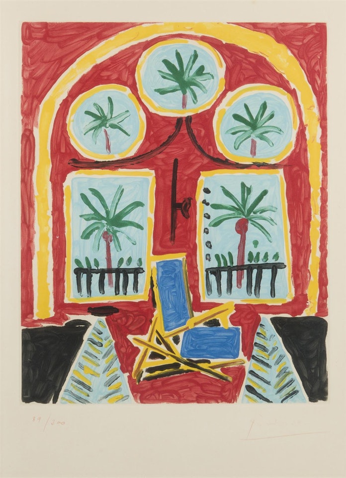 "La fenêtre de l'atelier à la Californie," by Pablo Picasso