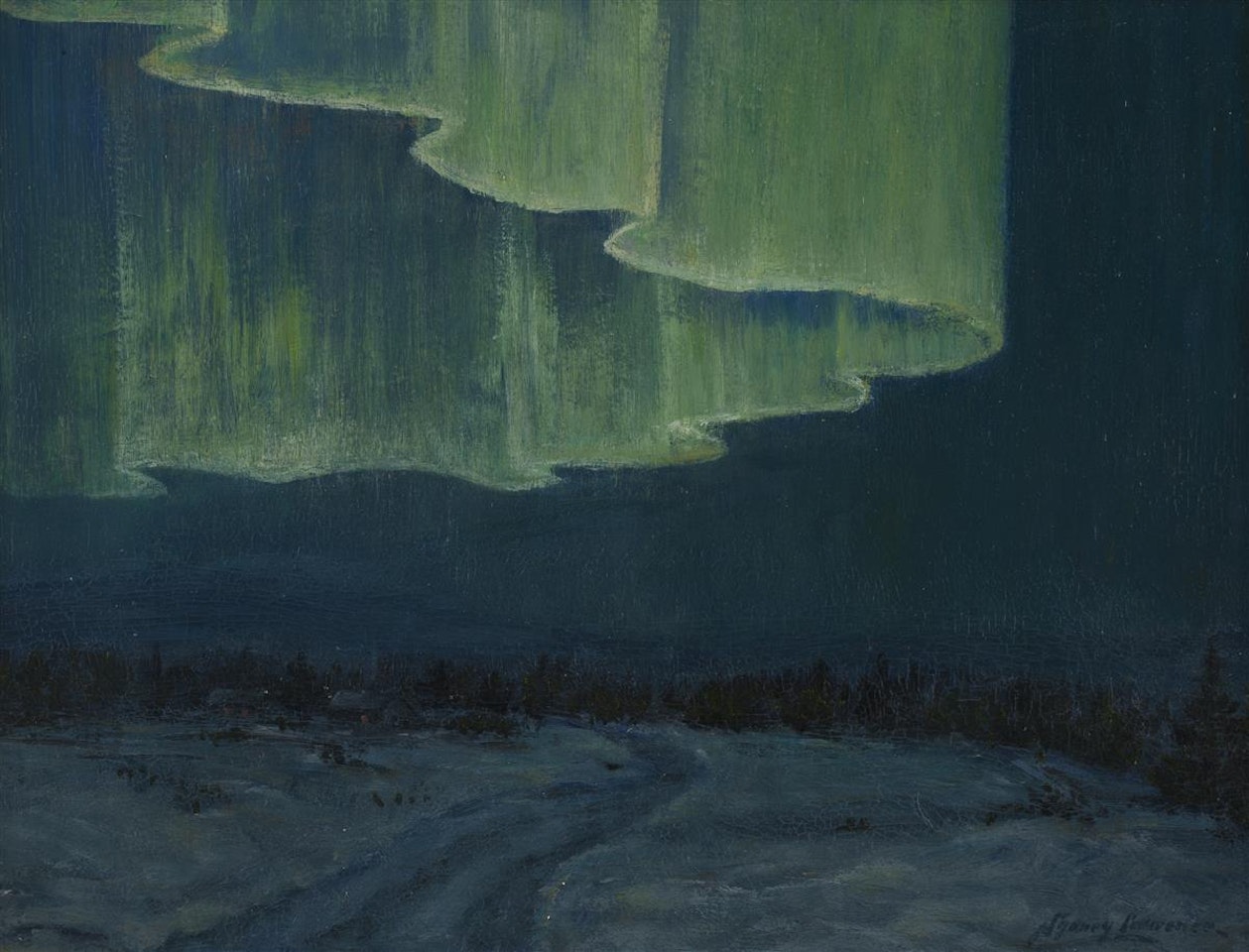 "Northern Lights", Alaska by Sydney Mortimer Laurence