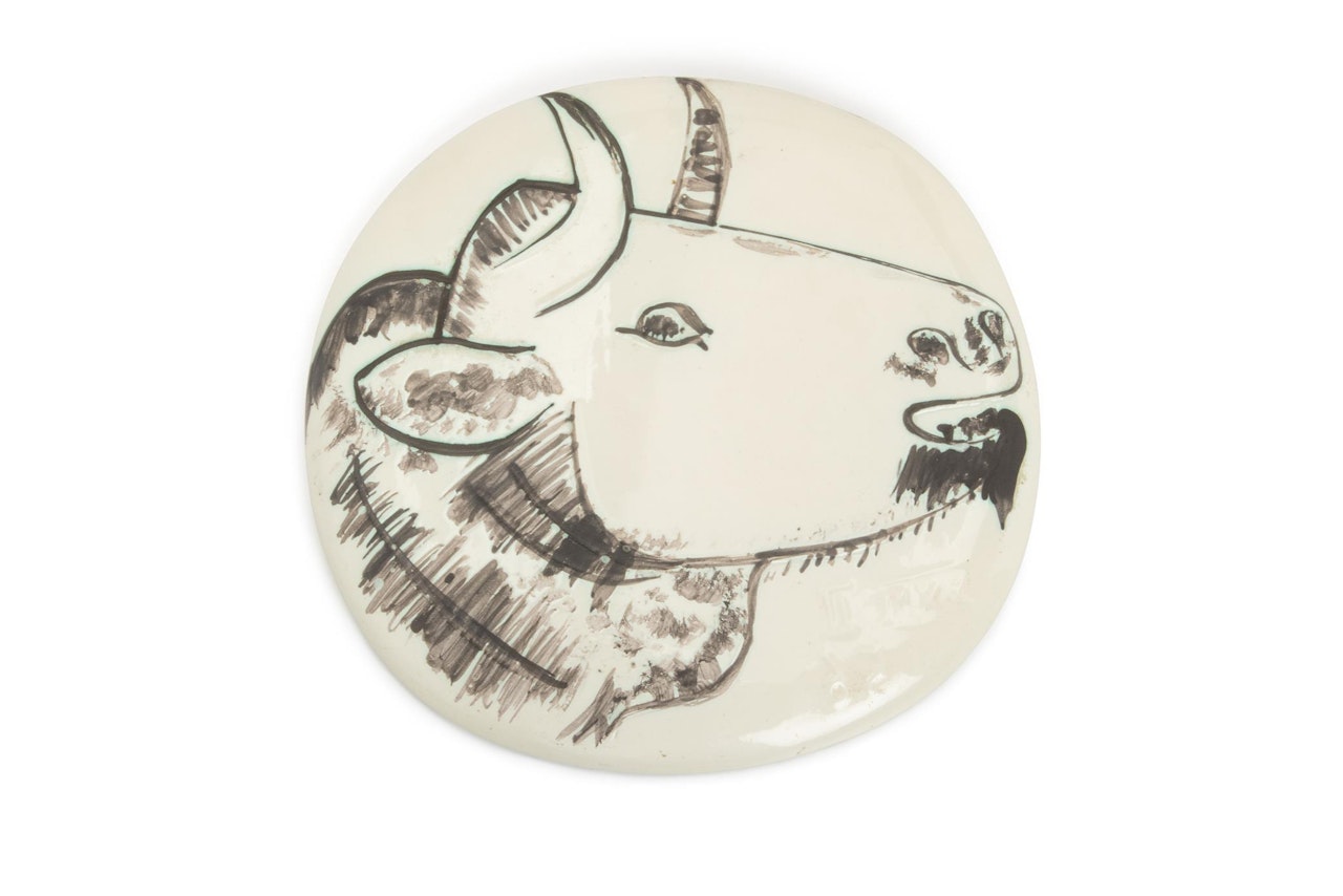 Bull Profile wall plaque by Pablo Picasso
