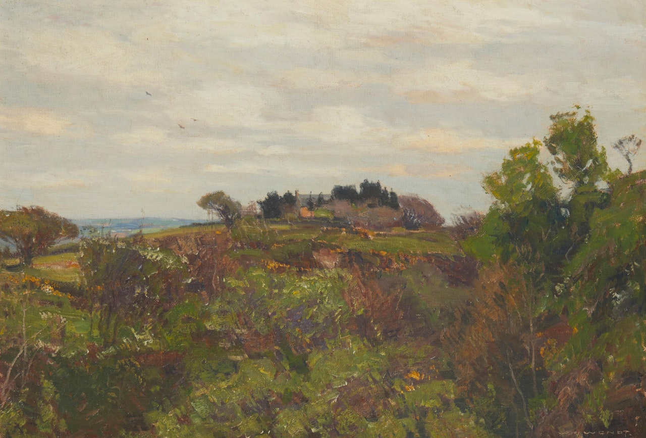 Landscape with a rural house by William Wendt