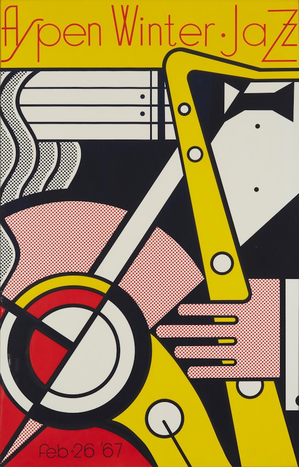 "Aspen Winter Jazz Poster" by Roy Lichtenstein