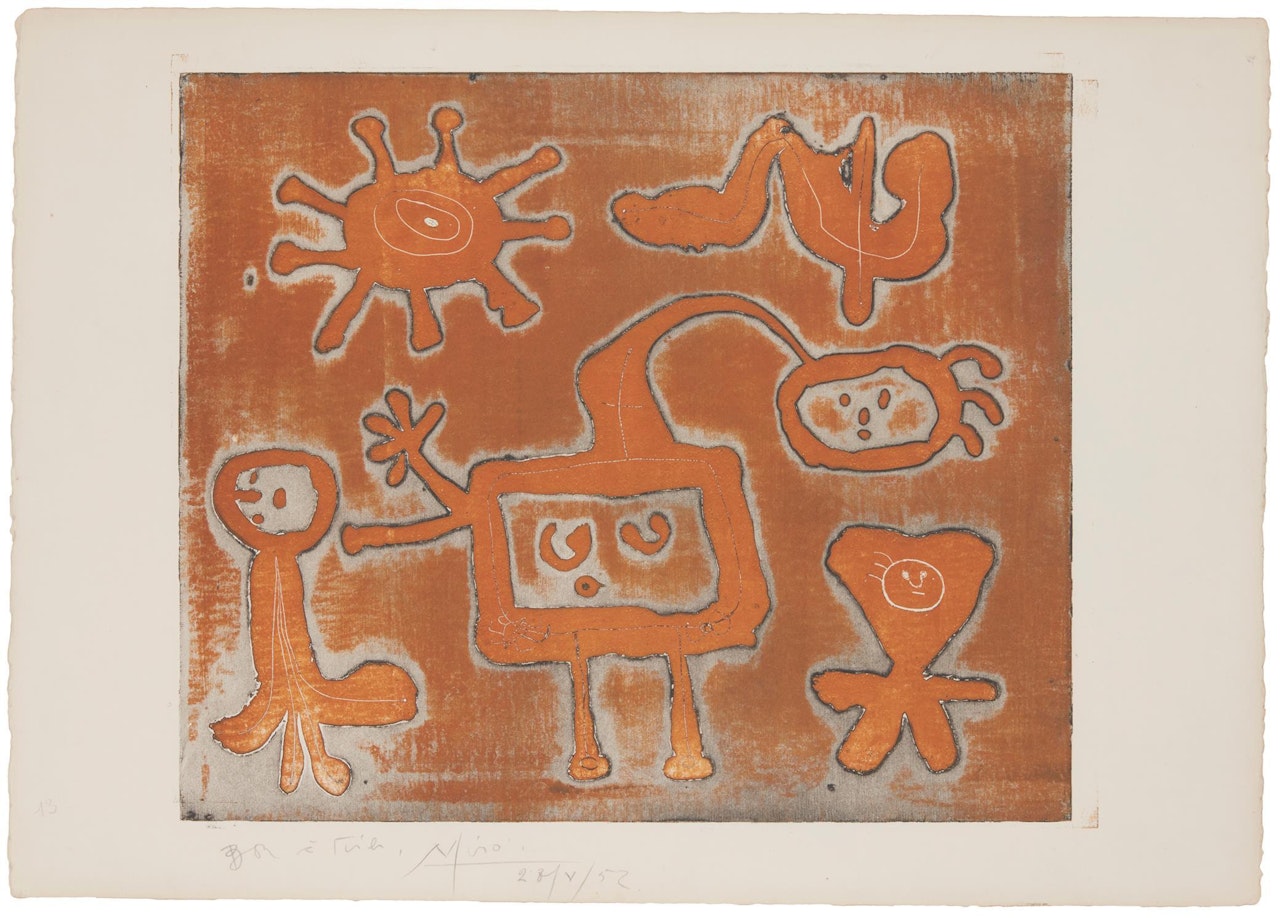 "Untitled" from "Série I," by Joan Miró