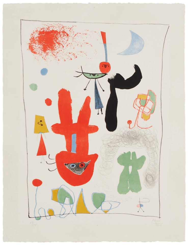 "Acrobats in the Night Garden," by Joan Miró