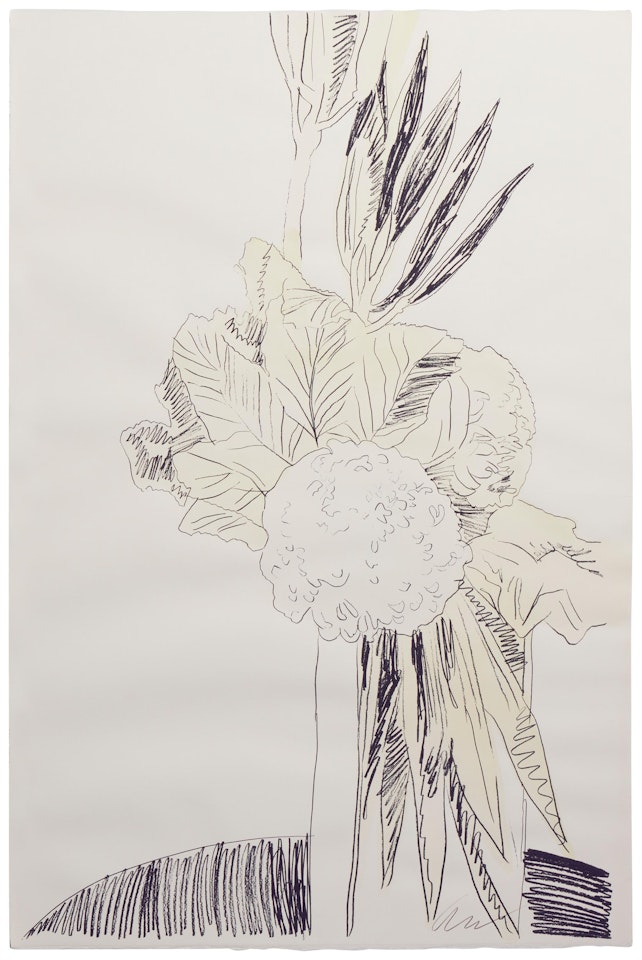 One print from the "Flowers (Hand-colored)" series by Andy Warhol