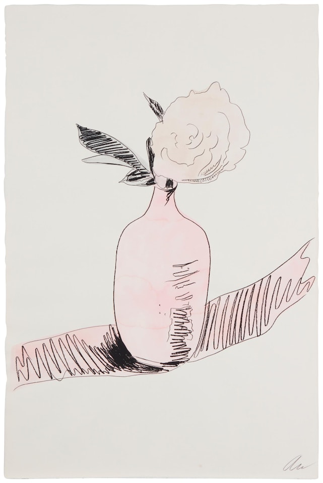 One print from the "Flowers (Hand-colored)" series by Andy Warhol