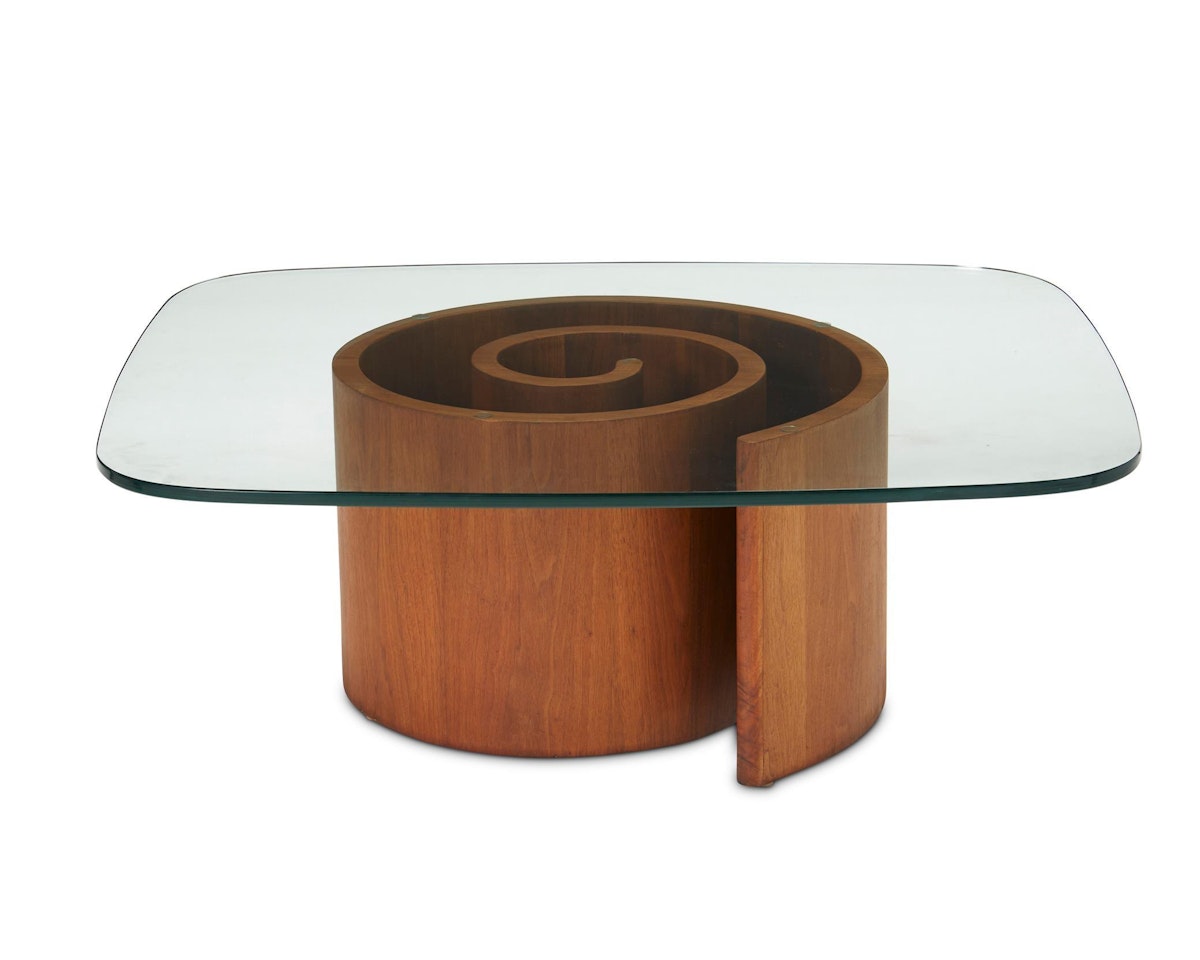 "Snail" cocktail table by Vladimir Kagan