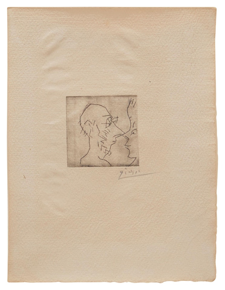 "Caricature," for "Pierres," by Pablo Picasso