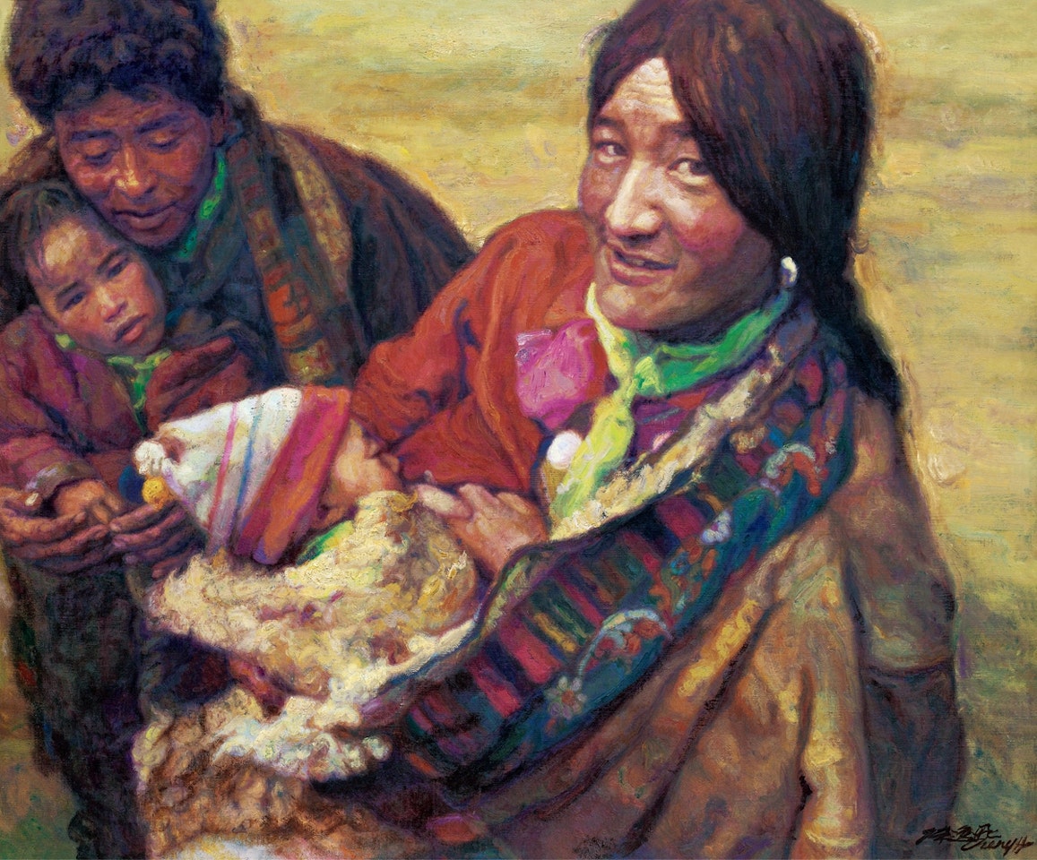 Sunlight on the Plateau by Chen Yifei