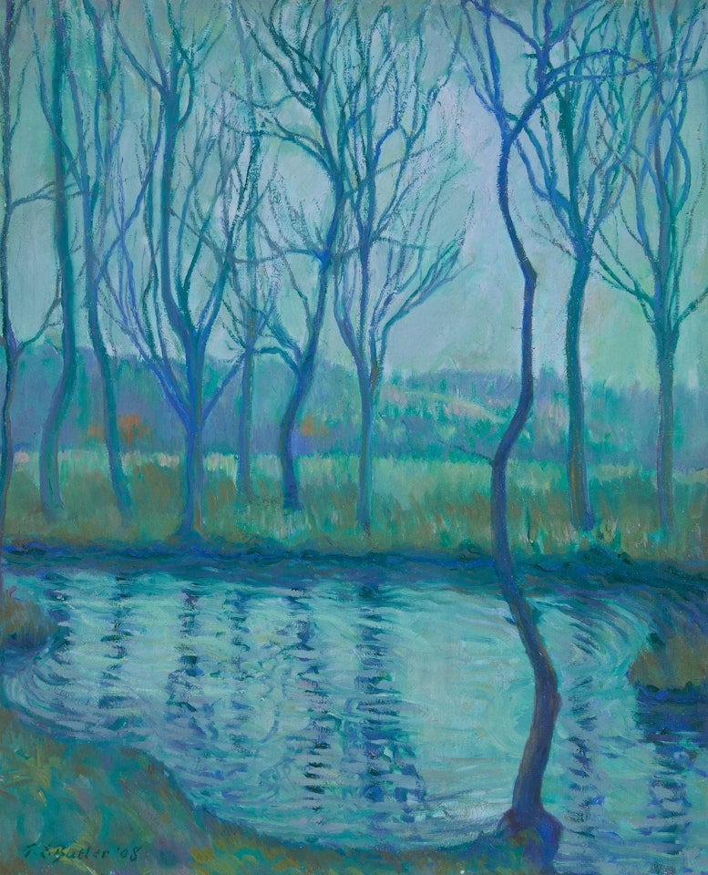 "Poplar Trees Along the Epte," by Theodore Earl Butler