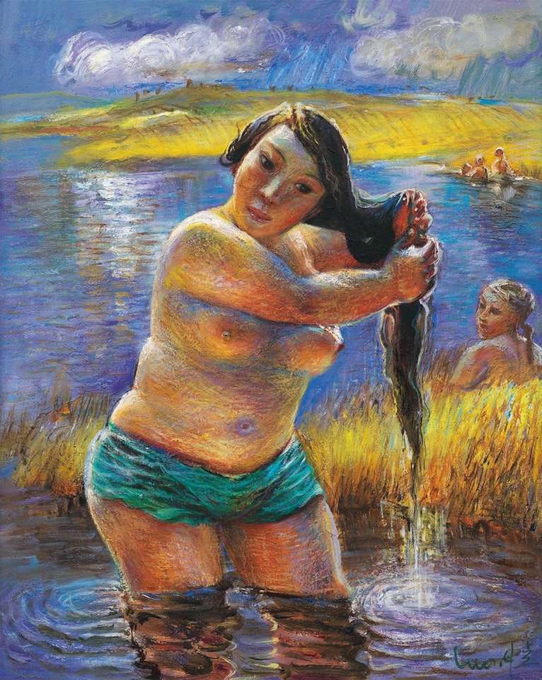 Bathing Girl by Luo Zhongli