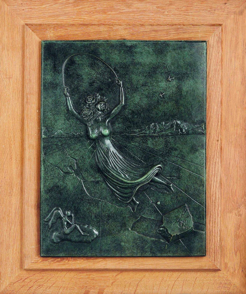 DANCING ROSA GIRL by Salvador Dali