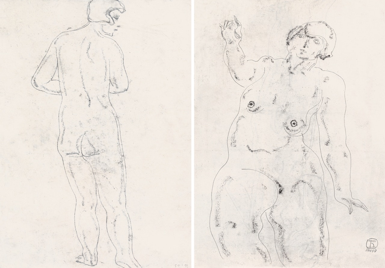 A Nude Woman by Sanyu