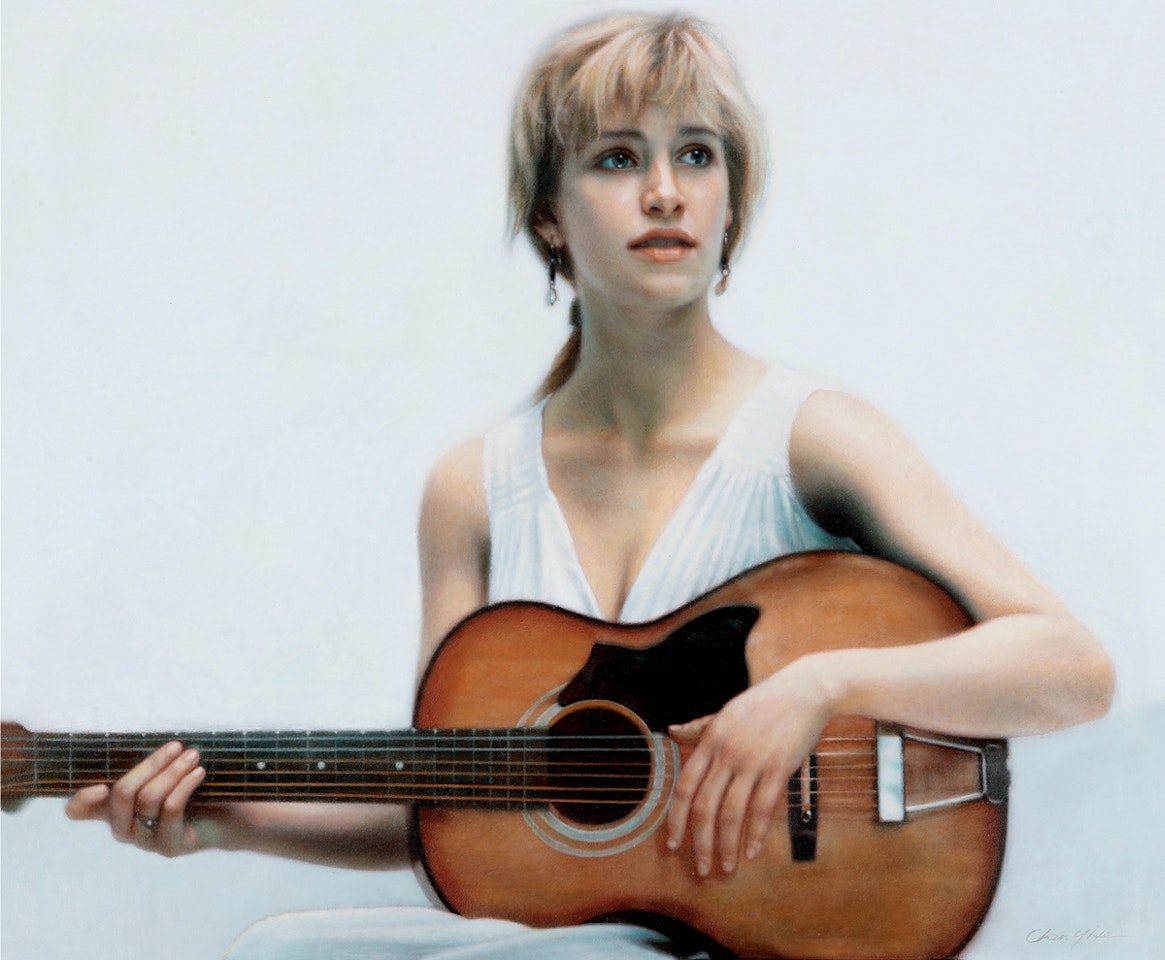 Guitarist by Chen Yifei