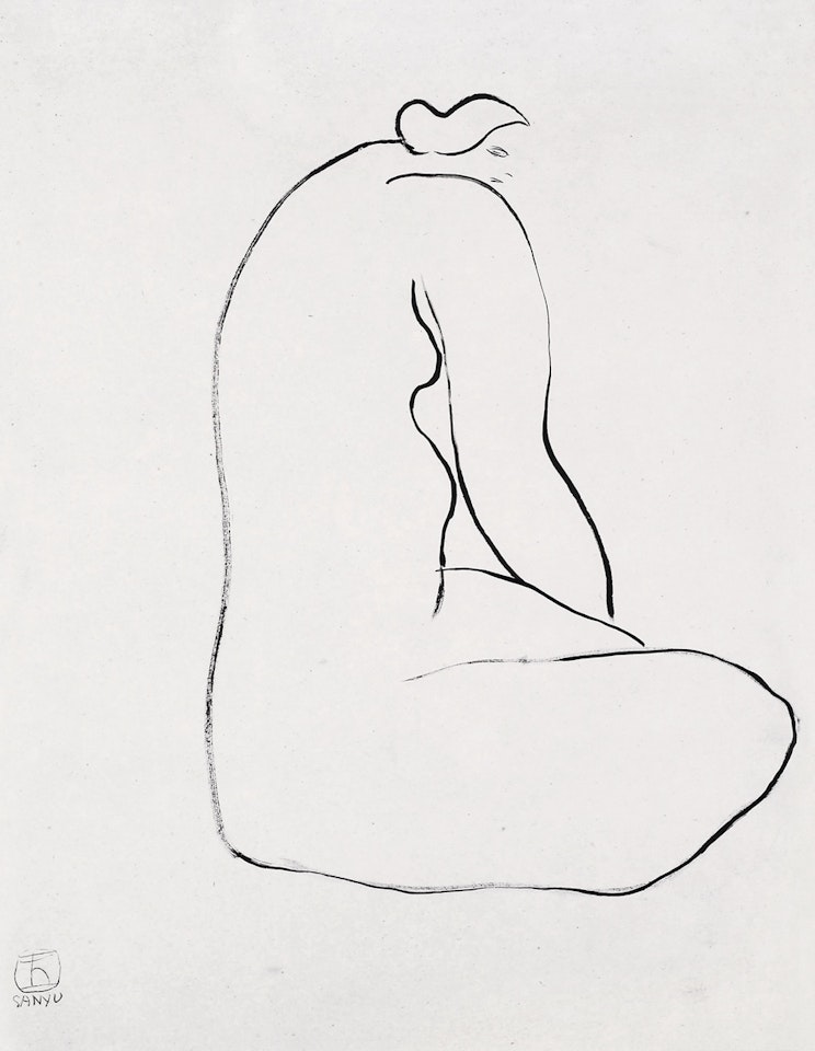 Seated Naked Woman by Sanyu