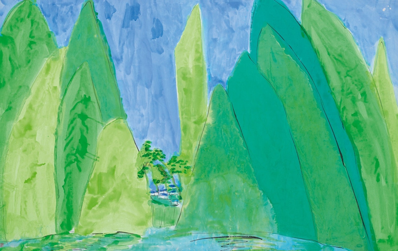 Landscape of Guilin by Walasse Ting