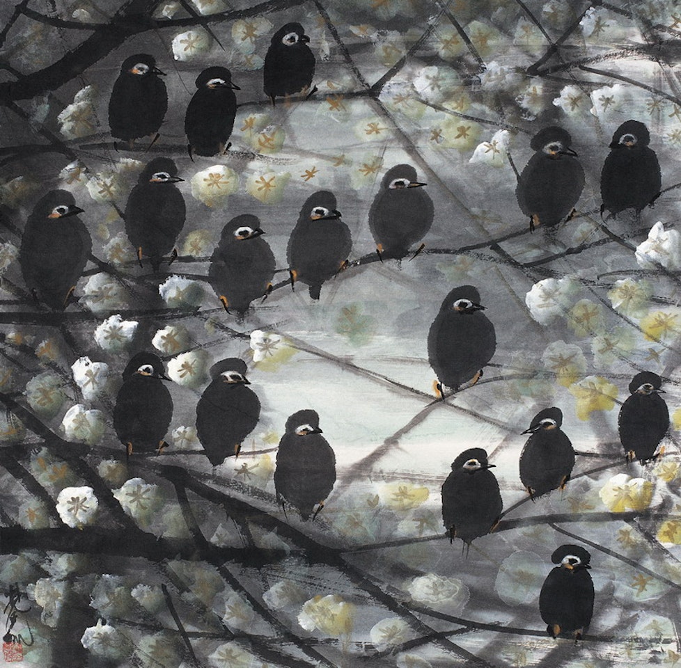 Birds by Lin Fengmian