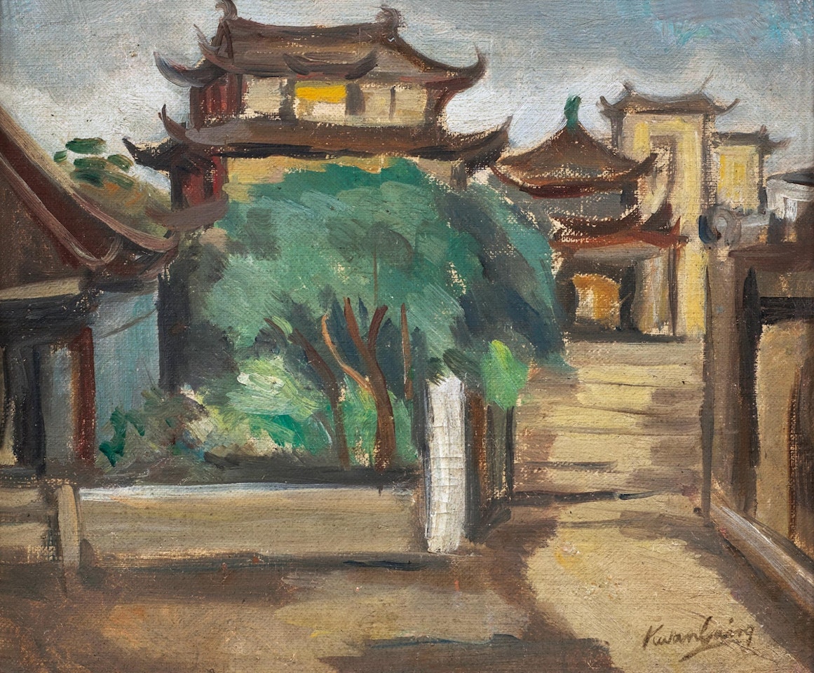 A Small Temple by Guan Liang