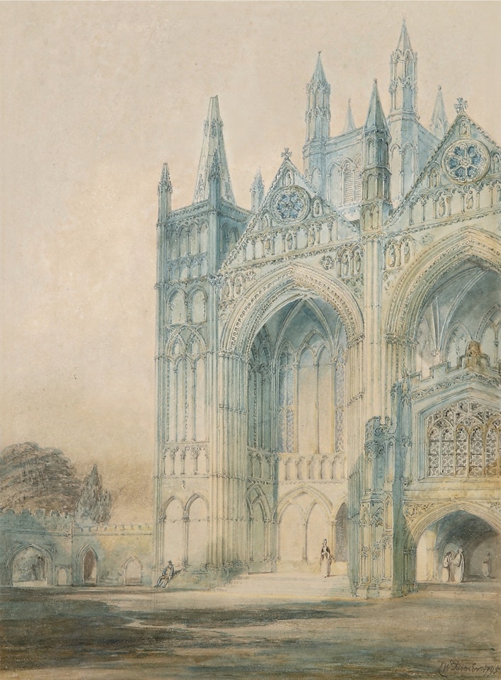 Peterborough Cathedral by Joseph Mallord William Turner