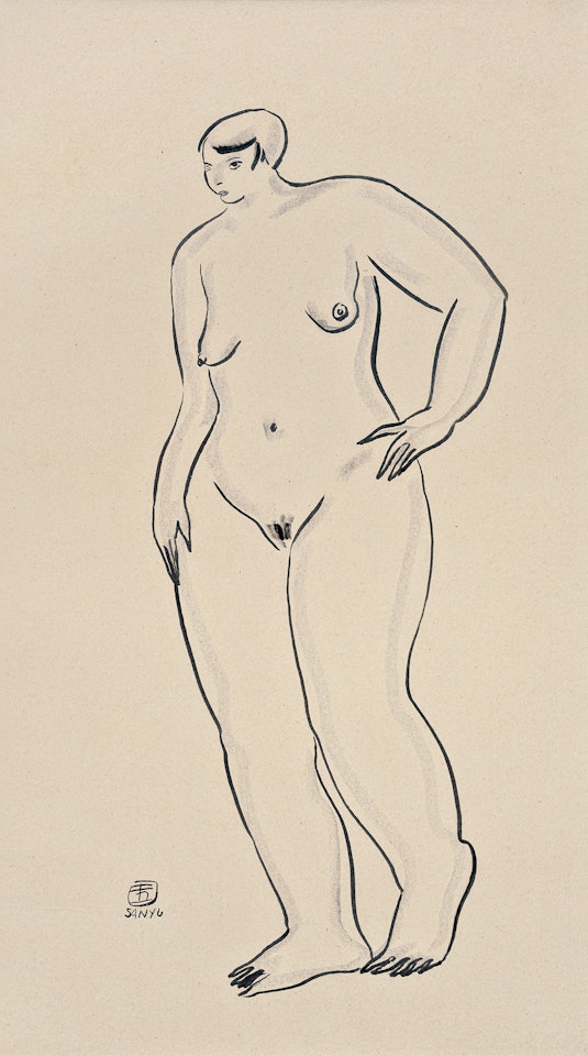 The Standing Woman by Sanyu