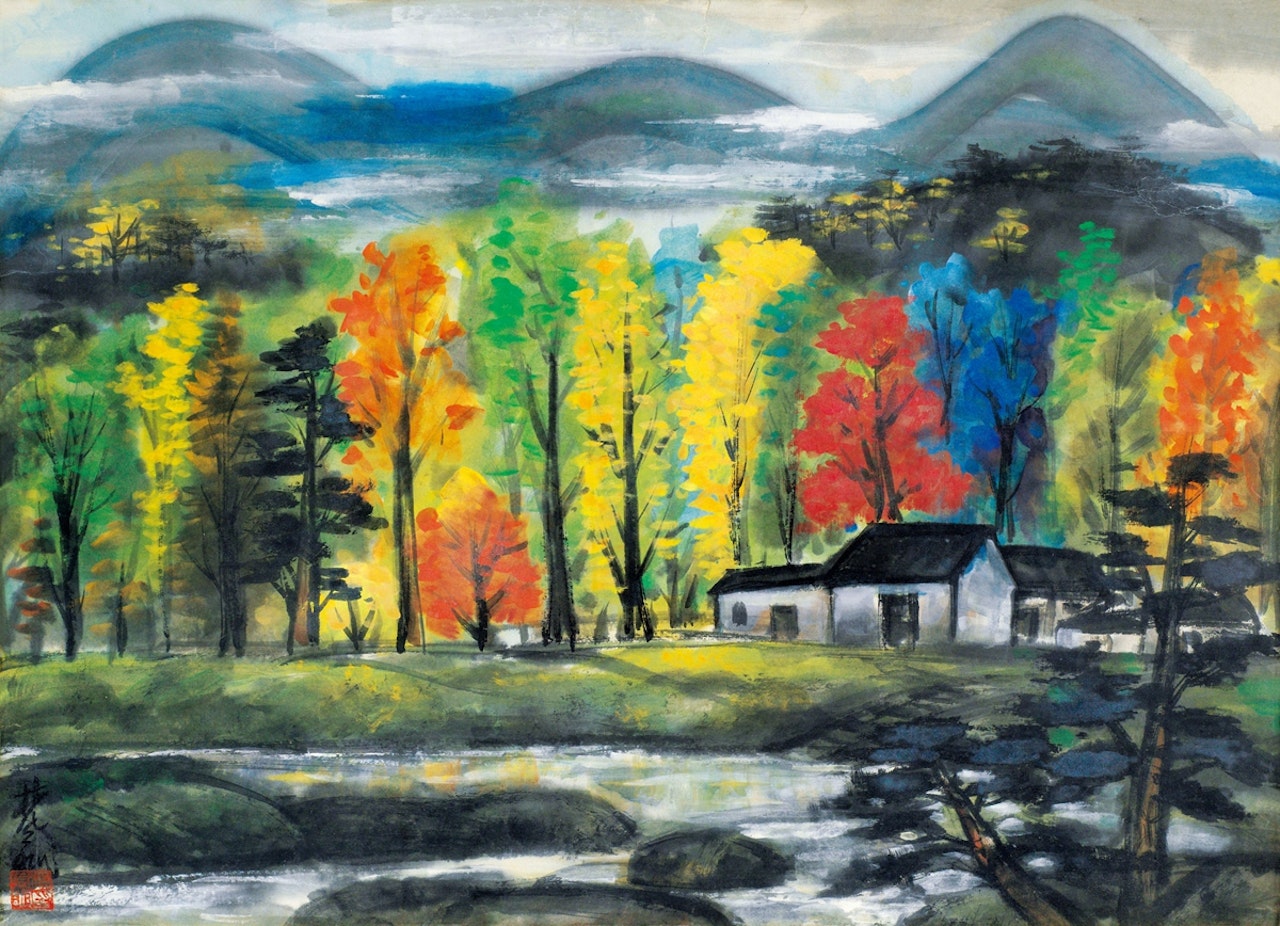 Landscape by Lin Fengmian