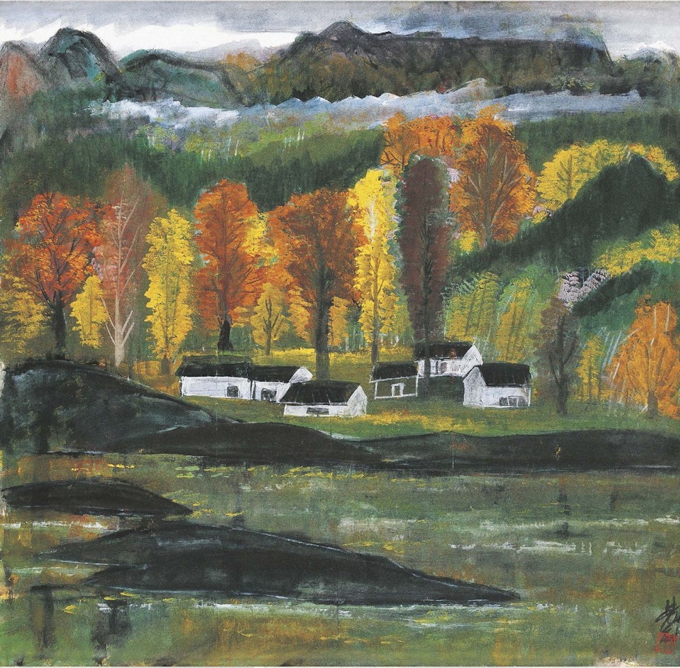 AUTUMN FOREST by Lin Fengmian