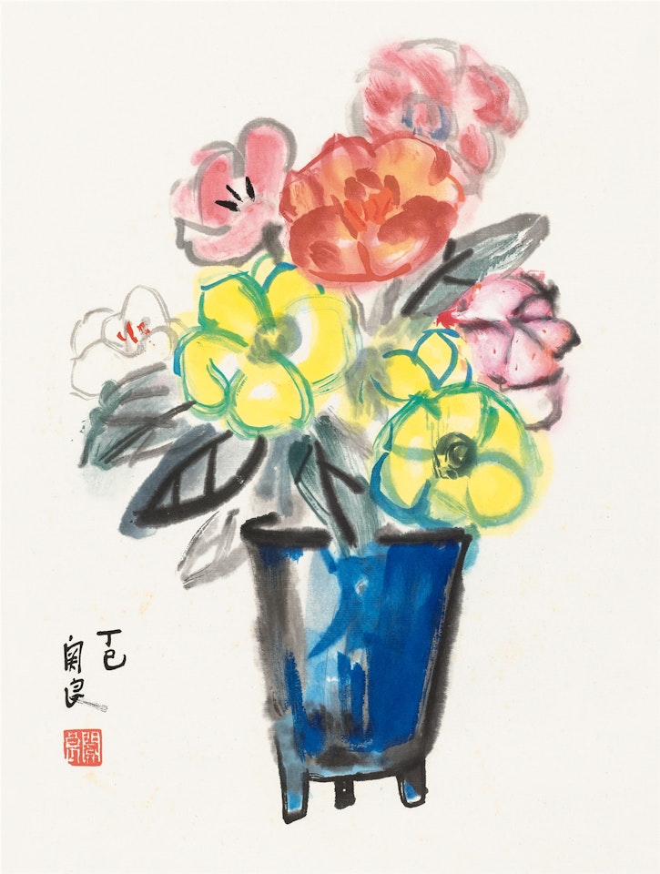 Flower in Vase by Guan Liang