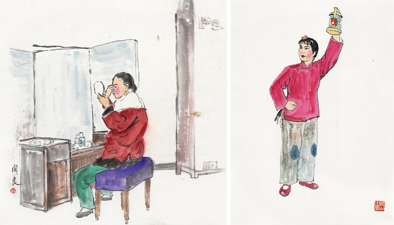 The Characters of The Red Lantern by Guan Liang