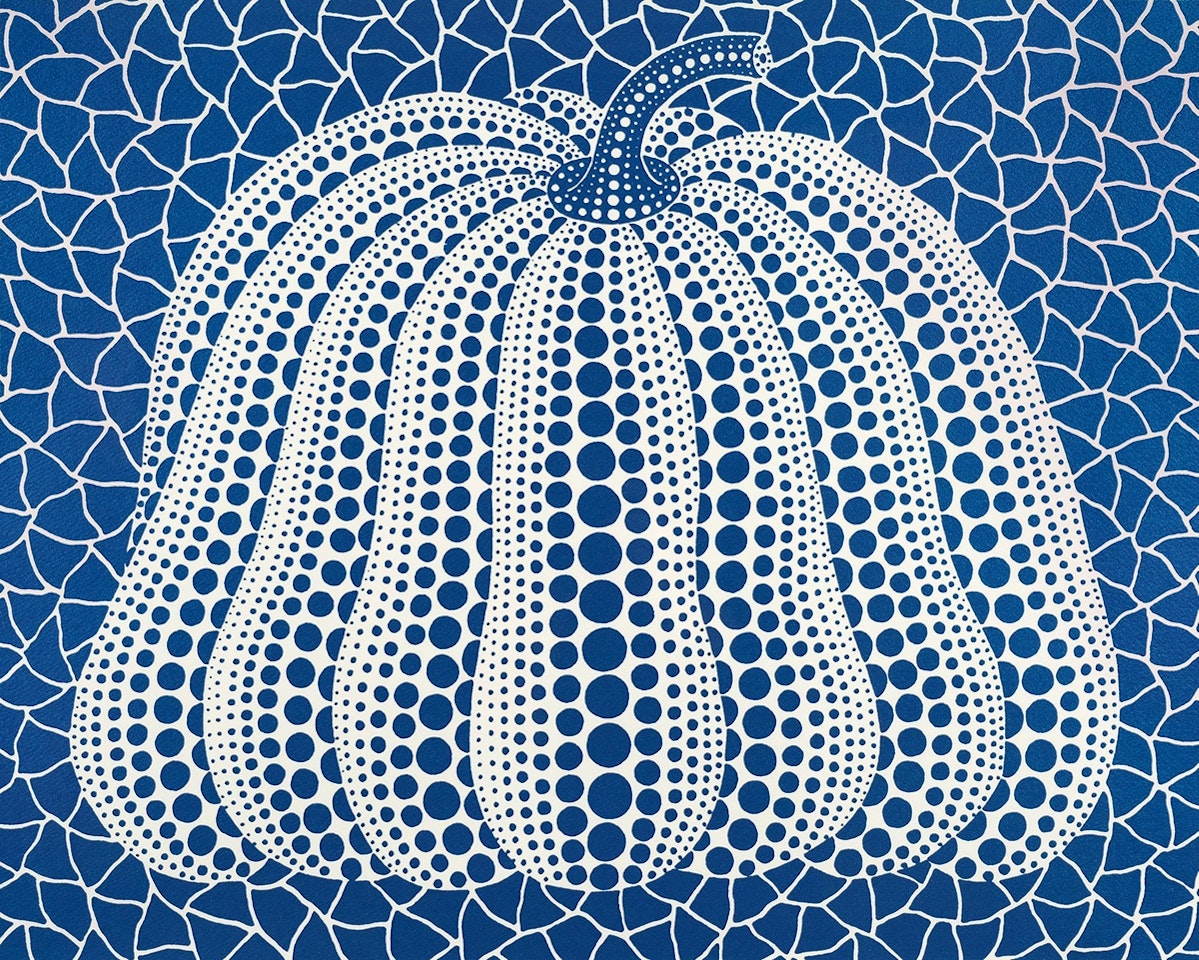 Blue Pumpkin by Yayoi Kusama