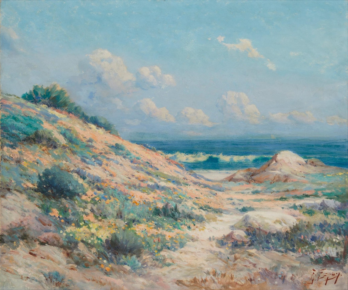 "Coastal with Flowers" by Angel Espoy