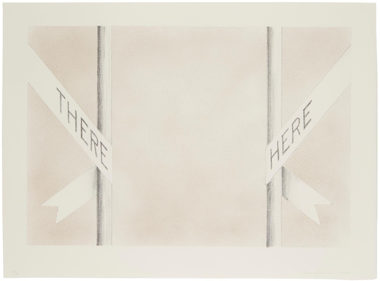 "There and Here, State I," by Ed Ruscha