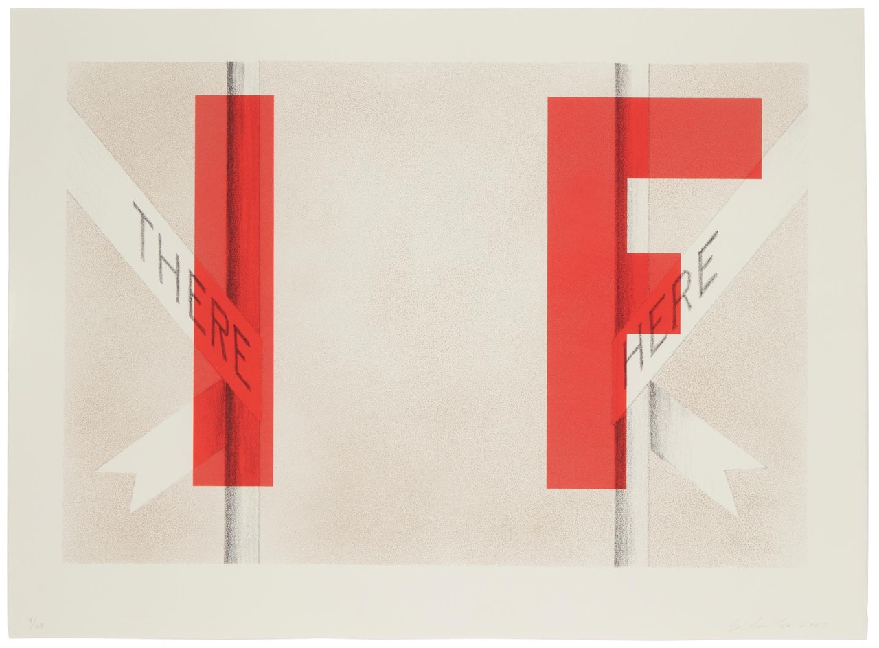 "There and Here, State II," by Ed Ruscha