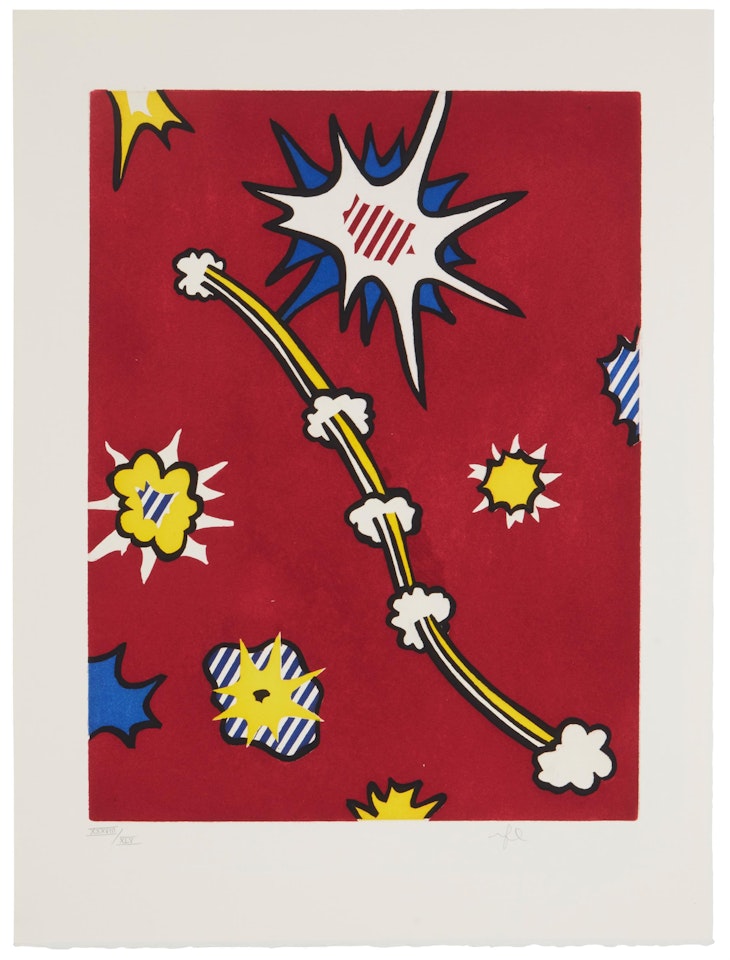 "De Denver au Montana, Départ 27 Mai (II) 1972," by Roy Lichtenstein