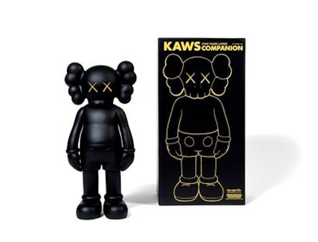FIVE YEARS LATER COMPANION (Black) by Kaws