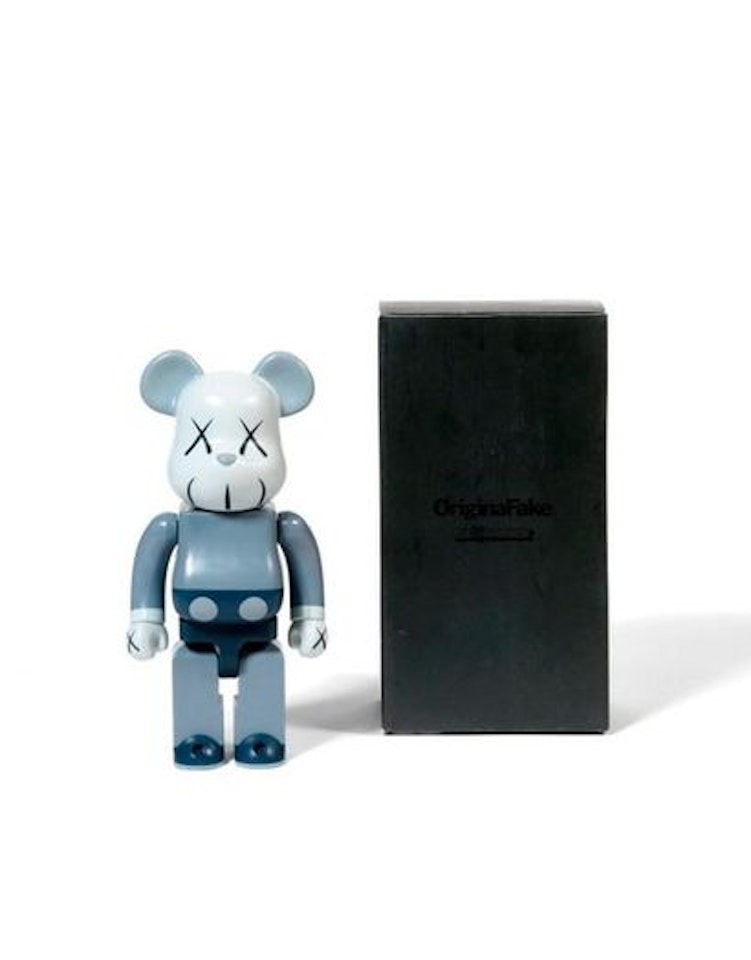 BEARBRICK COMPANION 400 %
(Grey / Blue) by Kaws