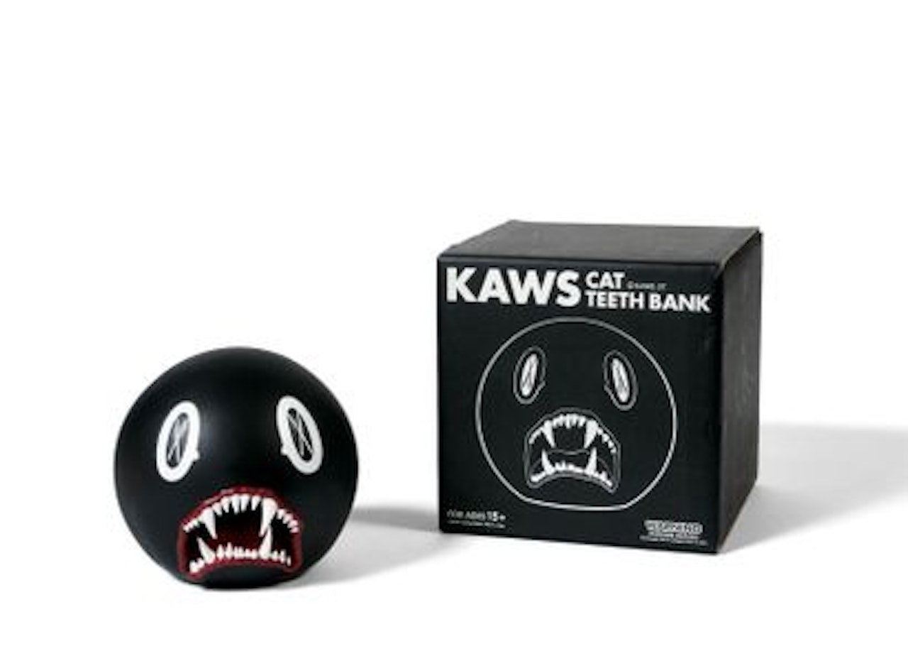 CAT TEETH BANK (Black) by Kaws