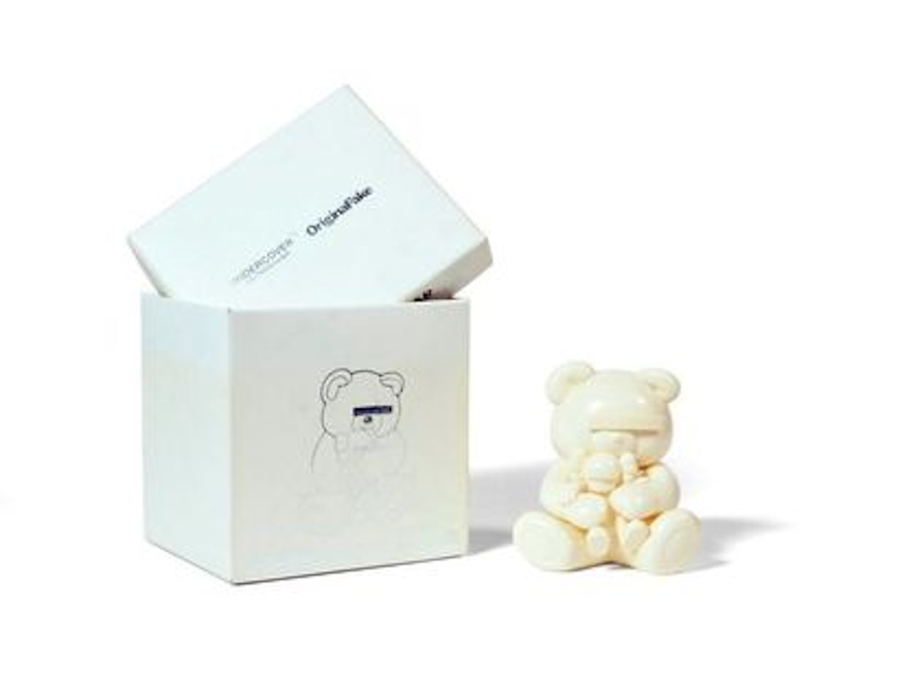 UNDERCOVER BEAR COMPANION (White) by Kaws