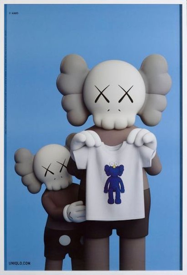 UNIQLO POSTER (Blue) by Kaws