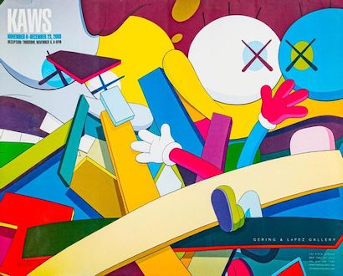 GERING & LOPEZ GALLERY EXHIBITION POSTER by Kaws